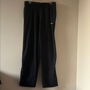 Nike Black Track Pants with White Logo
